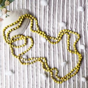 Seed Wooden Beaded Opera Necklace